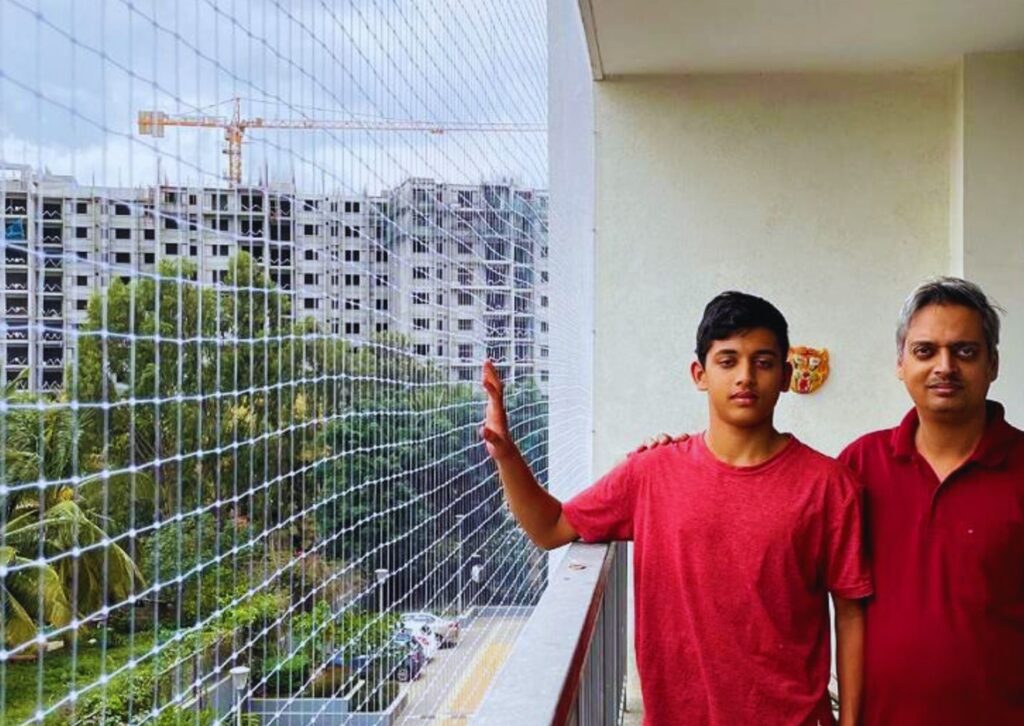 Balcony safety nets for open terrace and windows